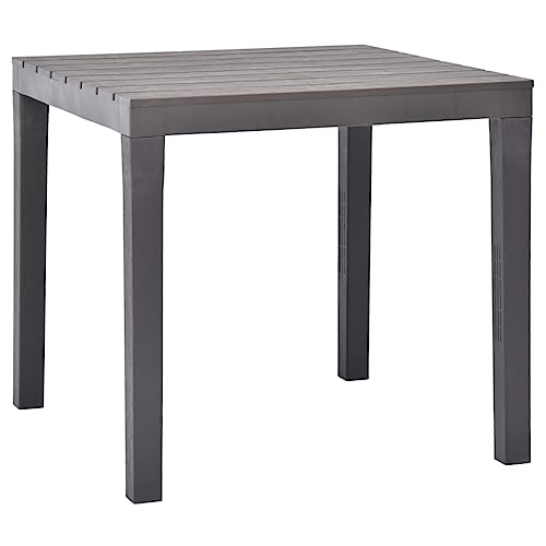 JHQHSM Gartentisch, Outdoor Tisch Outdoor Esstisch Terrassentisch Wetterfest Balkontisch Gartenmöbel Geeignet für Balkon Terrasse Bistro Garten Moccafarben 78 x 78 x 72 cm Kunststoff JHQHSM Gartentisch, Outdoor Tisch Outdoor Esstisch Terrassentisch Wetterfest Balkontisch Gartenmöbel Geeignet für Balkon Terrasse Bistro Garten Moccafarben 78 x 78 x 72 cm Kunststoff von JHQHSM