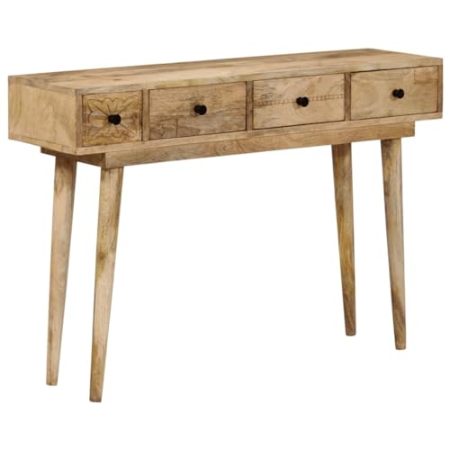 JHQHSM Konsolentisch, Beistelltisch Couchtisch Kaffeetisch Wohnzimmertisch Sofatisch Side Table Teetisch Geeignet für Wohnzimmer Schlafzimmer Büro Flur 110x30x75 cm Massivholz Mango JHQHSM Konsolentisch, Beistelltisch Couchtisch Kaffeetisch Wohnzimmertisch Sofatisch Side Table Teetisch Geeignet für Wohnzimmer Schlafzimmer Büro Flur 110x30x75 cm Massivholz Mango von JHQHSM