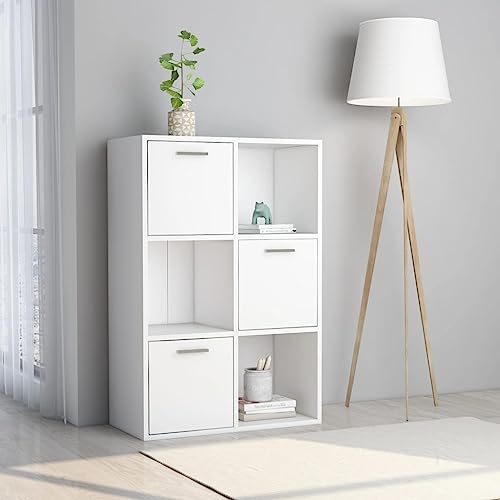 JHQHSM Lagerschrank, Bücherschrank Aufbewahrungregal Lagerregal Bookcase Bookshelf Bücherregal Regale Sideboard Geeignet für Büro Flur Schlafzimmer Arbeitszimmer Weiß 60x29,5x90 cm Holzwerkstoff JHQHSM Lagerschrank, Bücherschrank Aufbewahrungregal Lagerregal Bookcase Bookshelf Bücherregal Regale Sideboard Geeignet für Büro Flur Schlafzimmer Arbeitszimmer Weiß 60x29,5x90 cm Holzwerkstoff von JHQHSM