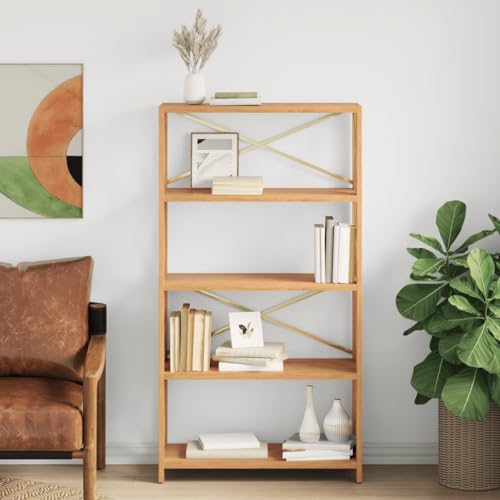 JHQHSM Regal mit 5 Böden, Aufbewahrungregal Lagerregal Bookshelf Bücherregal Pflanzenregal Badezimmerregal Küchenregal Geeignet für Büro Flur Schlafzimmer Arbeitszimmer 80x30x146 cm Massivholz Eiche JHQHSM Regal mit 5 Böden, Aufbewahrungregal Lagerregal Bookshelf Bücherregal Pflanzenregal Badezimmerregal Küchenregal Geeignet für Büro Flur Schlafzimmer Arbeitszimmer 80x30x146 cm Massivholz Eiche von JHQHSM