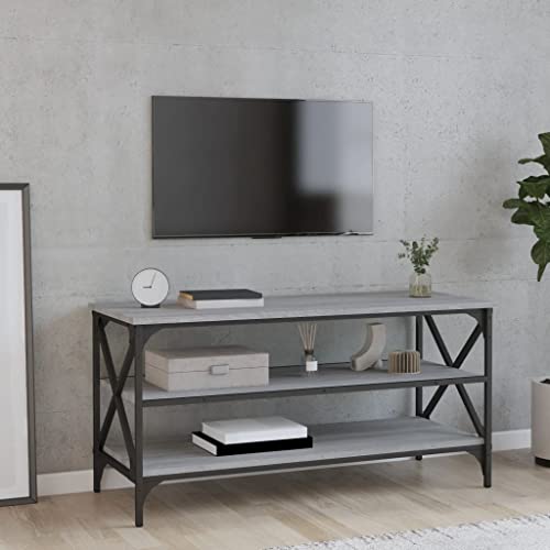 JHQHSM TV-Schrank, Beistelltisch Kaffeetisch Wohnzimmertisch Couchtisch Sofatisch Side Table Geeignet für Büro Flur Schlafzimmer Wohnzimmer Grau Sonoma 100x40x50 cm Holzwerkstoff JHQHSM TV-Schrank, Beistelltisch Kaffeetisch Wohnzimmertisch Couchtisch Sofatisch Side Table Geeignet für Büro Flur Schlafzimmer Wohnzimmer Grau Sonoma 100x40x50 cm Holzwerkstoff von JHQHSM