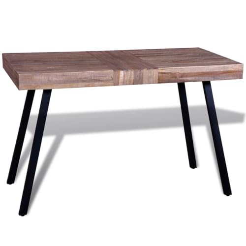 JHQHSM Tisch, Beistelltisch Couchtisch Kaffeetisch Wohnzimmertisch Sofatisch Side Table Teetisch Geeignet für Wohnzimmer Schlafzimmer Büro Flur Altholz Teak von JHQHSM