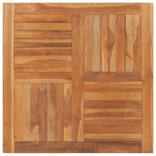 JHQHSM Tischplatte, Ersatztischplatte Esstischplatte Tabletop Ersatzplatte für Tisch Holztischplatte Esstische Geeignet für Restaurant Café Hotel Esszimmer Massivholz Teak Quadratisch 90×90×2,5 cm von JHQHSM