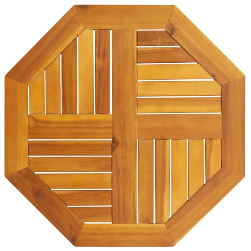 JHQHSM Tischplatte, Esstischplatte Ersatzplatte für Tisch Holztischplatte Ersatztischplatte Geeignet für Hotel Restaurant Café Esszimme 60x60x2 cm Achteckig Massivholz Akazie von JHQHSM