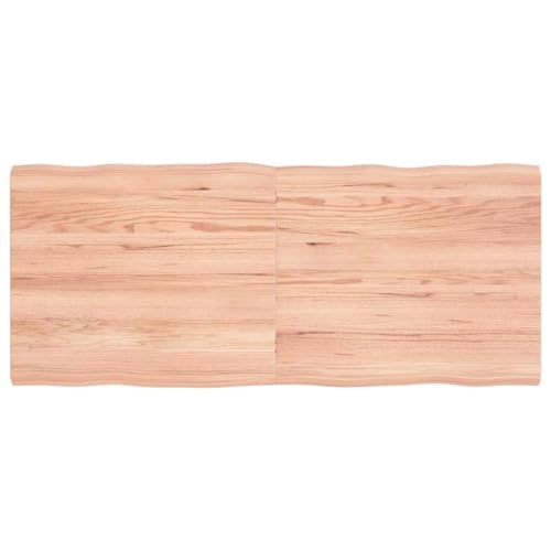 JHQHSM Tischplatte, Esstischplatte Ersatztischplatte Ersatzplatte für Tisch Holztischplatte Geeignet für Restaurant Hotel Café Esszimme 140x60x(2-4) cm Massivholz Behandelt Baumkante von JHQHSM