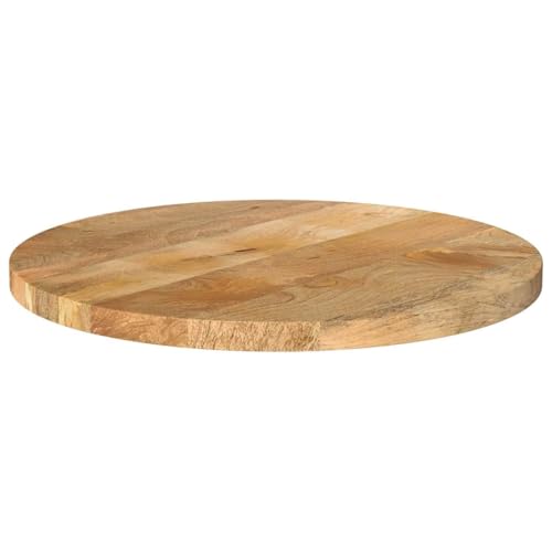 JHQHSM Tischplatte, Esstischplatte Ersatztischplatte Ersatzplatte für Tisch Holztischplatte Geeignet für Restaurant Hotel Café Esszimme Ø 40x2,5 cm Rund Massivholz Mango von JHQHSM