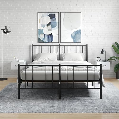 JHQHSM Wand-Nachttische 2 STK. Nachtschrank Nachtkästchen Schrank Lagerschrank Wandschrank Hängeschrank Hängender Nachttisch Geeignet für Arbeitszimmer Büro Schlafzimmer Hochglanz-Weiß 35x35x20 cm von JHQHSM