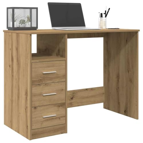 Schreibtisch, Desk Schreibtische Computertisch Study Table Bürotisch Gaming-Tisch Geeignet für Arbeitszimmer Wohnzimmer Spielzimmer Büro Artisan-Eiche 102x76x50 cm Holzwerkstoff Schreibtisch, Desk Schreibtische Computertisch Study Table Bürotisch Gaming-Tisch Geeignet für Arbeitszimmer Wohnzimmer Spielzimmer Büro Artisan-Eiche 102x76x50 cm Holzwerkstoff von JHQHSM