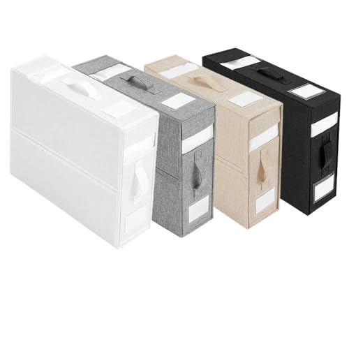 Bettwäsche Organizer Bettlaken-Organizer, sichtbares Fenster, Reißverschluss, faltbare Decken-Finishing-Box, Bettlaken-Aufbewahrungsbox, Kleiderschrank, Kleidung, Bettwäsche-Aufbewahrung(MULTI) von JHSDHYD