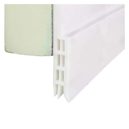Dichtungsband 1 m Untertür-Zugluftstopper-Dichtungsstreifen, 5 Farben, flexibler Silikonkautschuk-Dichtungsstreifen, selbstklebendes Fensterspalt-Akustikband(White 1M) von JHSDHYD