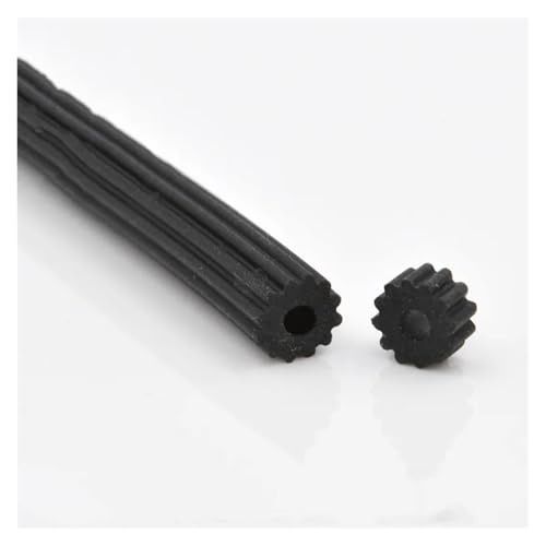 Dichtungsband 2–4 m Silikon-Gummi-Fenster-Dichtungsstreifen, Bildschirm, Tür, Netzstoff, Klebeband, festes Zubehör, Windabdichtungs-Hardware(Black,2M_6.2MM) von JHSDHYD