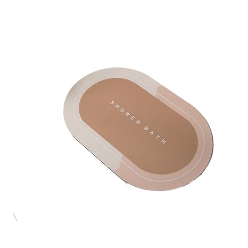 JHSDHYD Badematte, Heimdekoration, Boden, Dusche, Badezimmer, rutschfester Teppich, einfacher Kücheneingang, weiche Tür, Badewannenseite (Y-Gelb, 50 x 80 cm) von JHSDHYD