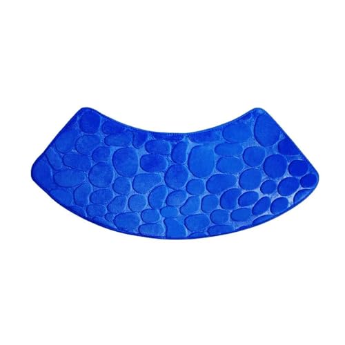JHSDHYD Badematte, gebogen, waschbar, gebogen, rutschfest, für Dusche, Waschküche, Wohnzimmer, Badewanne, Badezimmer, Blau von JHSDHYD