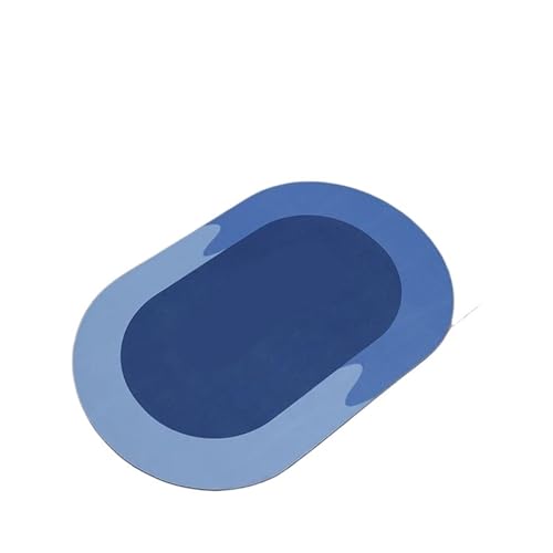 JHSDHYD Badematte, super saugfähig, rutschfest, für Badezimmer, Küche, Eingang, weiche Tür (blau) von JHSDHYD