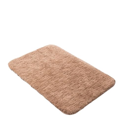 JHSDHYD Duschvorleger Badematte Super saugfähige Badezimmerteppiche Teppiche Badewannenbodenmatte Fußmatte for Duschraum Toilette Badezimmermatte(Champagne,40x60cm) von JHSDHYD