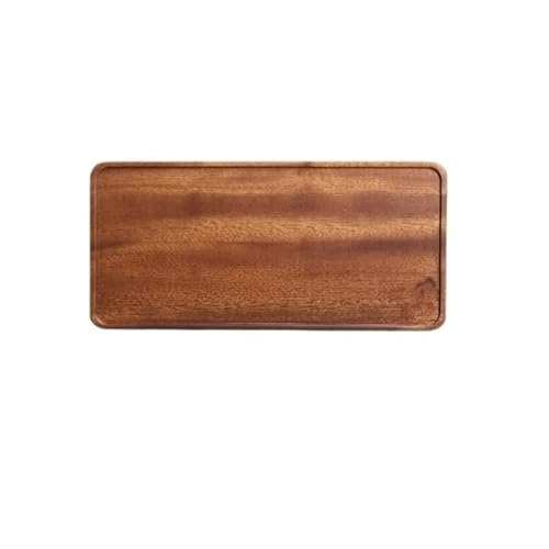 JHSDHYD Teetablett Hause Holz Tee Tablett Rechteck Holz Tee Tablett Servieren Tisch Platte Snacks Lebensmittel Lagerung Gericht for Hotel Home Serviertablett(25x11.8cm) von JHSDHYD