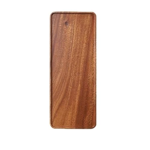 JHSDHYD Teetablett Hause Holz Tee Tablett Rechteck Holz Tee Tablett Servieren Tisch Platte Snacks Lebensmittel Lagerung Gericht for Hotel Home Serviertablett(30x11.8cm) von JHSDHYD