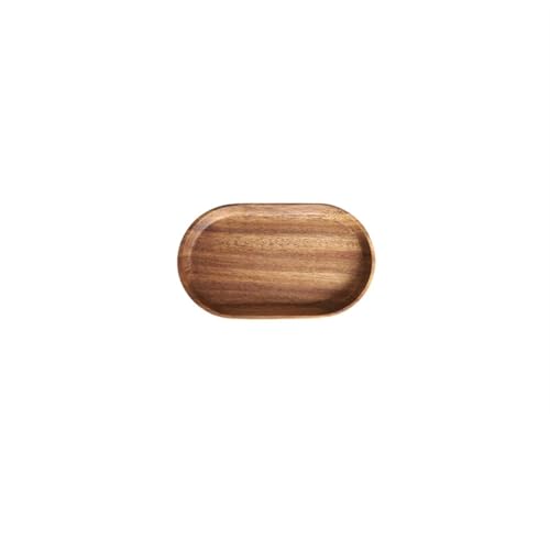 JHSDHYD Teetablett Küchenzubehör Serviertablett aus Holz Kaffeetablett Tee Dessert Obstteller Aufbewahrungspalette(Brown) von JHSDHYD