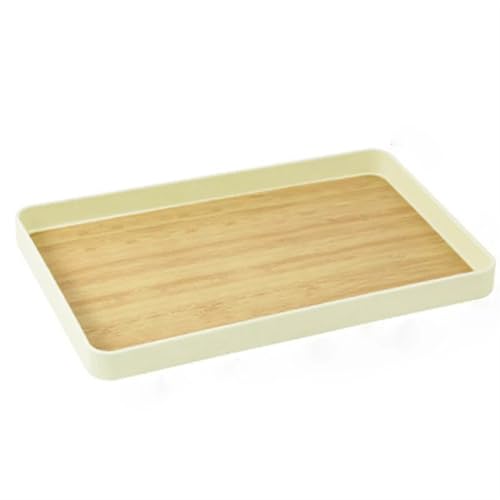 JHSDHYD Teetablett Tablett Rechteckige Platte Tee Tablett Rechteck Haushalt Setzen Teetassen Wasserkocher Wasser Tassen Tablett Abendessen Teller(M) von JHSDHYD