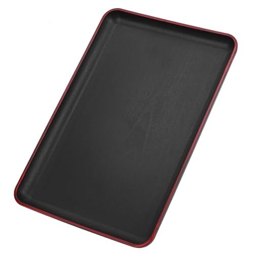 JHSDHYD Teetablett Tee-Tablett, rechteckiges Kunststoff-Lebensmittel-Serviertablett for Restaurant, Zuhause, Hotel, Couchtisch(30x20cm) von JHSDHYD