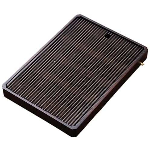 JHSDHYD Teetablett Teetablett aus Holz, Wasseraufbewahrung, Tee-Set, einfaches rechteckiges Teebrett, Teeaufbewahrungstablett(40x28x4cm) von JHSDHYD