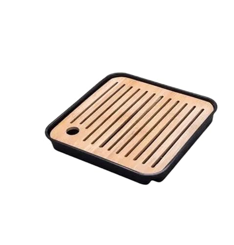 JHSDHYD Teetablett Teetischtablett aus Holz, Kaffeetablett, massives Teetablett, Haushaltsteebrett(20X20X3.5CM) von JHSDHYD