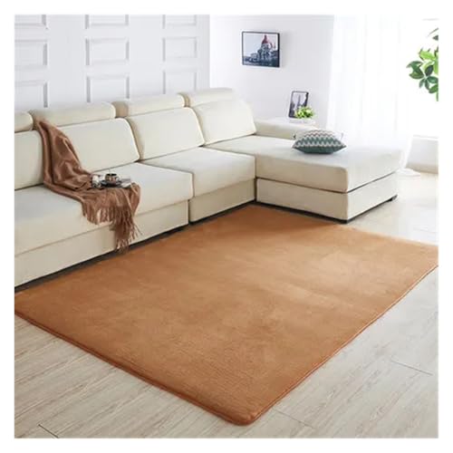 JHSDHYD Teppich Flauschig Korallensamt-Teppich for Wohnzimmer, Couchtisch, Decke, Schlafzimmer, Nachttischmatte, Bettvorleger, Tatami-Yoga-Matte, 140 cm x 200 cm(4,100x200cm) von JHSDHYD