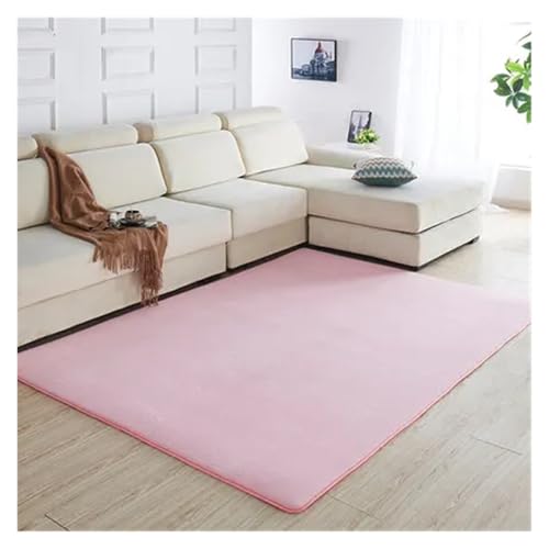 JHSDHYD Teppich Flauschig Korallensamt-Teppich for Wohnzimmer, Couchtisch, Decke, Schlafzimmer, Nachttischmatte, Bettvorleger, Tatami-Yoga-Matte, 140 cm x 200 cm(5,100x200cm) von JHSDHYD