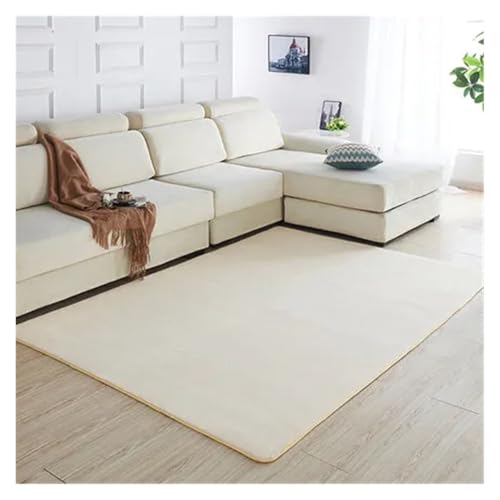 JHSDHYD Teppich Flauschig Korallensamt-Teppich for Wohnzimmer, Couchtisch, Decke, Schlafzimmer, Nachttischmatte, Bettvorleger, Tatami-Yoga-Matte, 140 cm x 200 cm(6,160x230cm) von JHSDHYD