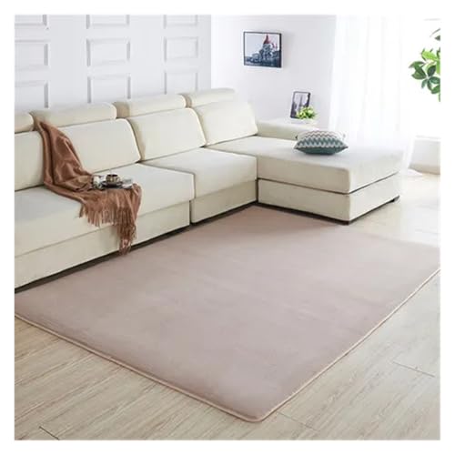 JHSDHYD Teppich Flauschig Korallensamt-Teppich for Wohnzimmer, Couchtisch, Decke, Schlafzimmer, Nachttischmatte, Bettvorleger, Tatami-Yoga-Matte, 140 cm x 200 cm(9,200x300cm) von JHSDHYD