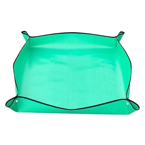 JHSDHYD Umtopfmatte Home Gartenbedarf Pflanzmatte Blumenerde Pad Faltbare Gartenpflanze Blumentopf Wiederverwendbare Umpflanzung wasserdichte Matten(Green 100X100cm) von JHSDHYD