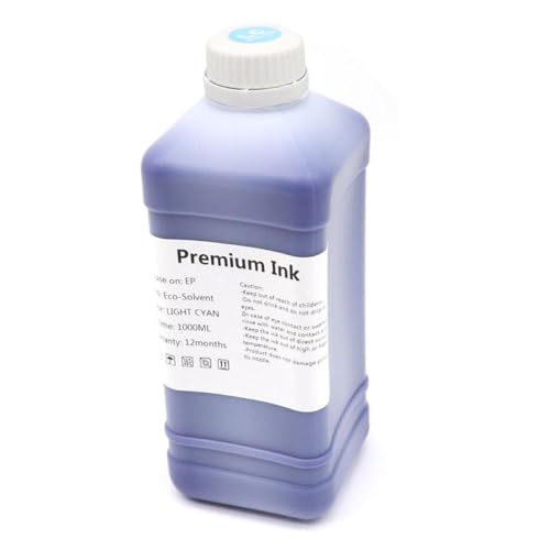 JHTRHZ 1000ml Eco Lösungsmittelkindkompatibel mit DX4 DX5 DX6 DX7 DX10 TX800 XP600 PINTHEADS AUFFÜHREN MIT 5113 4720 I3200 PINTHEADS Kompatibel mit Roland MIMAKI MUTOH -Drucker geeignet(LC) von JHTRHZ