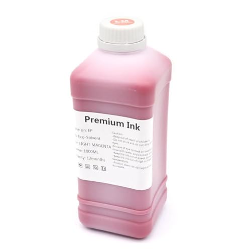 JHTRHZ 1000ml Eco Lösungsmittelkindkompatibel mit DX4 DX5 DX6 DX7 DX10 TX800 XP600 PINTHEADS AUFFÜHREN MIT 5113 4720 I3200 PINTHEADS Kompatibel mit Roland MIMAKI MUTOH -Drucker geeignet(LM) von JHTRHZ