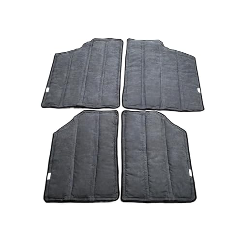 Für Jeep Für Wrangler JK JKU Für Sahara Sport Für Rubicon X & Unlimited 2-Türer 2012-2017 Schalldämmendes Wärmedämmendes Mattenset(Gray) von JHVVBFWF