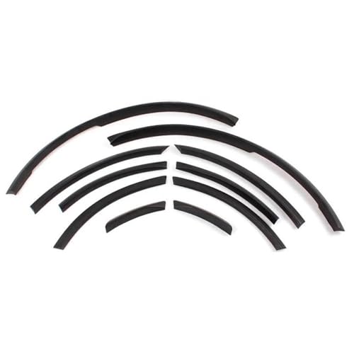 JHVVBFWF Auto Rad Augenbrauen Arch Trimmt Für Q7 RSQ7 Sline SQ7 2006-2015 Rad Augenlider Fender Flares Streifen Auto Rad Augenbraue(Matt Black) von JHVVBFWF