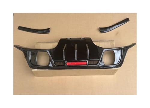 JHVVBFWF Für Jaguar XE 2020 2021 2022 2023 2024 Gepäckdeckel Auto Heckstoßstange Diffusor Splitter Spoiler Body Kit Dual Auspuffrohre(Glossy Black) von JHVVBFWF