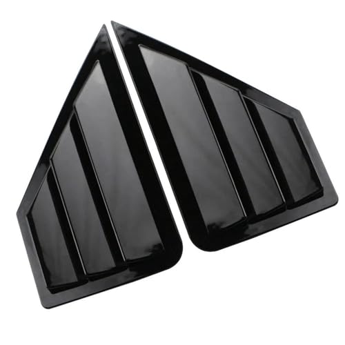 JHVVBFWF Für Toyota Für C-HR CHR 2016-2023 Auto Heckscheibe Dreieck Jalousien Spoiler Trim Carbon Fiber ABS Abdeckung Aufkleber Zubehör(Matte Black) von JHVVBFWF