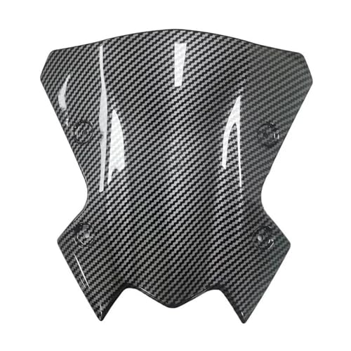JHVVBFWF Motorrad Windschutzscheibe Windschutzscheibe Front Kunststoff Windschutzscheibe Windabweiser Für Kawasaki Z900 2020 2021 2022 2023(Carbon Fiber Look) von JHVVBFWF