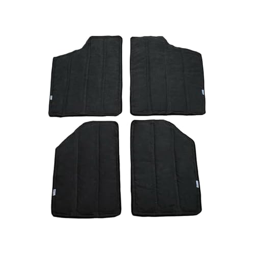 Schalldämmendes Wärmedämmendes Mattenset Für Jeep Für Wrangler JK JKU Für Sahara Sport Für Rubicon X & Unlimited 2-Türer 2012-2017(Black) von JHVVBFWF