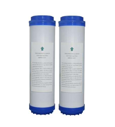10 Zoll körnige Aktivkohle-Wasserfilter Ersatz-Küchen-Trinkwasserreiniger-Filter-Behandlungssystem Mit hoher Filtrationsrate(2PCS) von JHXHFJXZ