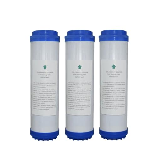 10 Zoll körnige Aktivkohle-Wasserfilter Ersatz-Küchen-Trinkwasserreiniger-Filter-Behandlungssystem Mit hoher Filtrationsrate(3PCS) von JHXHFJXZ