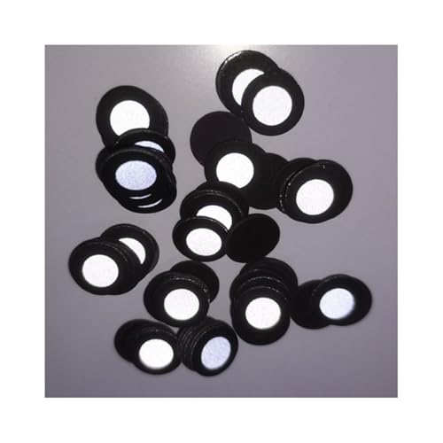 1000 Punkte Reflektierender Aufkleber, magnetisch, innen 6 mm, außen 10 mm, gut sichtbarer reflektierender Marker, runder Punktaufkleber for die Modellierung der Informationserfassung Präzise Tracking von JHXHFJXZ