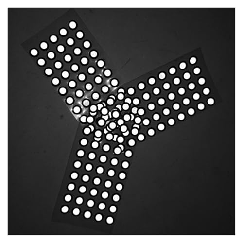 1000 STÜCKE 3D-Scanning 10 mm hochlichtreflektierende Markierungsklebepunkte for Erfassen dreidimensionaler Scan-Informationen Präzise Tracking-Punkte(Inner 3mm ourer 6mm) von JHXHFJXZ