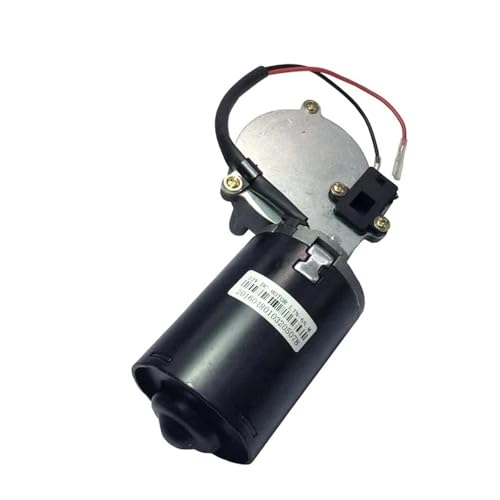 12 V 24 V DC Elektrischer umkehrbarer Getriebemotor 45/50 U/min Rechtwinkliges Gewinde Doppelte Flachwelle for Volumentor Garagentor Geräuscharm, breites Anwendungsspektrum(Left 24V50RPM,Threaded shaf von JHXHFJXZ