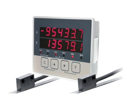 2 achsen LCD DRO Magnetische Sensor Band Verschiebung Digitale Verschiebung Skala Sensor CNC Encoder Holzbearbeitung Maschine Drehmaschine Praktisch für Lesen(2000mm set) von JHXHFJXZ