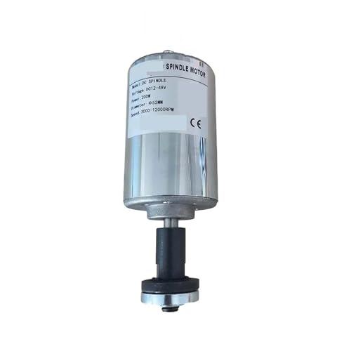 200 W luftgekühlter CNC-Spindelmotor-Bausatz, 52-mm-Klemme + Netzteil und Drehzahlregler for Gravieren und Fräsen Leistungsstarke Lager(Model D) von JHXHFJXZ