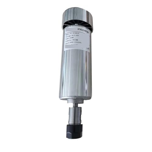 48 V luftgekühlte Spindel ER11/16 Spannfutter CNC 200 W 300 W 400 W 500 W Spindelmotor + 52 mm Klemmen + Drehzahlregler der Stromversorgung Leistungsstarke Lager(Model H) von JHXHFJXZ