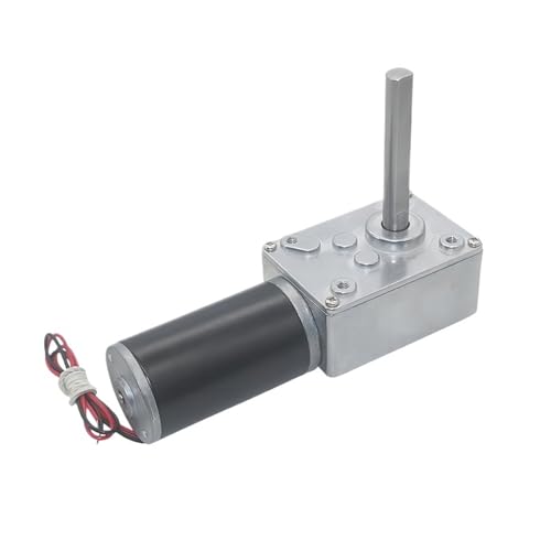 DC12V 24V Leistungsstarker Drehmoment-Getriebemotor Turbo-Schneckengetriebemotor 51mm D-Welle Hohe Leistung Rückwärtsgang Niedrige Geschwindigkeit 70kg.cm Geräuscharm, breites Anwendungsspektrum(260 R von JHXHFJXZ