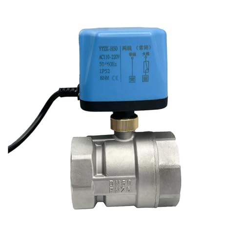 DN15 DN20 DN25 DN32 DN40 DN50 304 Edelstahl Normalerweise geschlossenes elektrisches Kugelventil 2-Draht-Motorkugelventil Empfindliche Reaktion(DN50,12VDC) von JHXHFJXZ