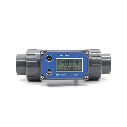 Digitaler Turbinendurchflussmesser DN25-DN80 Elektronischer Flüssigkeitswasserdurchflussmesser mit LCD-Digitalanzeige Geringe Wiederholbarkeit(5-24V Power,DN40) von JHXHFJXZ